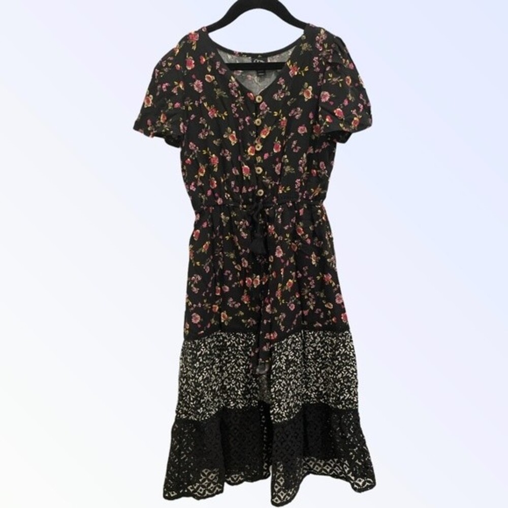 Art Class Girls' Floral Walk-Through Dress SZ S (6/6X) EUC